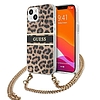Guess GUHCP13SKBCLE iPhone 13 mini 5.4" Leopard keménytokos arany szíj