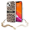 Guess GUHCP13SKBSLEO iPhone 13 mini 5.4" Leopard keménytokos aranylánc