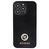 Guess GUHCP13XPS4DGPK iPhone 13 Pro Max 6.7" fekete/fekete keménytok Strassz fém logóval