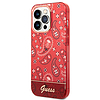 Guess GUHCP14LHGBNHR iPhone 14 Pro 6.1" piros/piros keménytok Bandana Paisley mintával