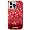 Guess GUHCP14LHGBNHR iPhone 14 Pro 6.1" piros/piros keménytok Bandana Paisley mintával