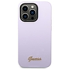 Guess GUHCP14LSLSMU iPhone 14 Pro 6,1" lila/lila kemény tok szilikon vintage arany logó