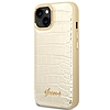 Guess GUHCP14MHGCRHD iPhone 14 Plus 6,7" arany/arany keménytokos Croco Collection
