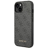 Guess GUHCP14SG4GFGR iPhone 14 6,1" szary/szürke kemény tok, 4G fém arany logó
