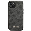 Guess GUHCP14SG4GFGR iPhone 14 6,1" szary/szürke kemény tok, 4G fém arany logó