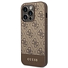 Guess GUHCP14XG4GLBR iPhone 14 Pro Max 6,7" barna/barna kemény tok, 4G Stripe Collection