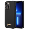 Guess GUHCP14XSLSMK iPhone 14 Pro Max 6,7" fekete/fekete kemény tok vintage szilikon arany logó