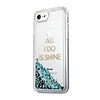 Guess GUHCP7GLUQBL iPhone 6/7/8 /SE 2020 / SE 2022 kék/kék kemény tok Liquid Glitter Party