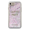 Guess GUHCP7GLUQPU iPhone 6/7/8 /SE 2020 / SE 2022 lila/lila kemény tok Liquid Glitter Party