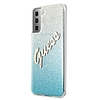 Guess GUHCS21MPCUGLSBL S21+ G996 kék/kék keménytokos Glitter Gradient Script