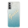 Guess GUHCS21MPCUGLSBL S21+ G996 kék/kék keménytokos Glitter Gradient Script