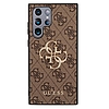 Guess GUHCS22L4GMGBR S908 S22 Ultra bronzos/barna keménytokos 4G nagy fém logó