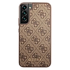 Guess GUHCS22SG4GFBR S22 S901 barna/barna kemény tok, 4G fém arany logó