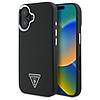 Guess GUHMP16MPGTSPSK iPhone 16 Plus 6.7" fekete/fekete keménytok Grained Triangle MagSafe