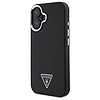Guess GUHMP16MPGTSPSK iPhone 16 Plus 6.7" fekete/fekete keménytok Grained Triangle MagSafe