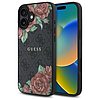 Guess GUHMP16SP4ROPEMCK iPhone 16 6.1" fekete/fekete keménytok 4G Virágmintás MagSafe