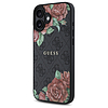 Guess GUHMP16SP4ROPEMCK iPhone 16 6.1" fekete/fekete keménytok 4G Virágmintás MagSafe