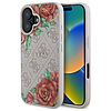 Guess GUHMP16SP4ROPEMCP iPhone 16 6.1" rózsaszín/rózsaszín keménytok 4G Virágmintás MagSafe