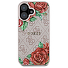Guess GUHMP16SP4ROPEMCP iPhone 16 6.1" rózsaszín/rózsaszín keménytok 4G Virágmintás MagSafe