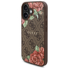 Guess GUHMP16SP4ROPEMCW iPhone 16 6.1" barna/barna keménytok 4G Virágmintás MagSafe
