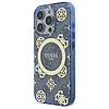 Guess GUHMP16XH4PYEEB iPhone 16 Pro Max 6.9" kék/kék keménytok IML Peony 4G hátlapon MagSafe