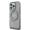 Guess GUHMP16XHFWFCK iPhone 16 Pro Max 6.9" fekete/fekete keménytok IML Flowers Wreath MagSafe
