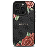 Guess GUHMP16XP4ROPEMCK iPhone 16 Pro Max 6.9" fekete/fekete keménytok 4G Virágmintás MagSafe