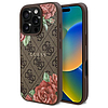 Guess GUHMP16XP4ROPEMCW iPhone 16 Pro Max 6.9" barna/barna keménytok 4G Virágmintás MagSafe
