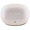 Guess GUTWST88MCTGP TWS Bluetooth fejhallgató + dokkoló állomás, rózsaszín, kapszula alakú, nyomtatott logóval