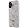 Guess HC PU 4G kicsi 4G és klasszikus iPhone 16 MagSafe tok - rózsaszín