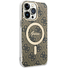 Guess IML 4G MagSafe tok iPhone 15 Pro Maxhoz - barna
