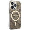 Guess IML 4G MagSafe tok iPhone 15 Próhoz - barna