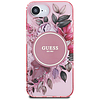 Guess IML Flowers MagSafe iPhone 16e tok - rózsaszín