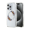 Guess IML Flowers Wreath MagSafe - iPhone 15 Pro Max tok átlátszó (GUHMP15XHFWFCT)