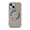 Guess IML Flowers Wreath MagSafe - iPhone 15 tok fekete (GUHMP15SHFWFCK)