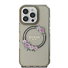 Guess IML Flowers Wreath MagSafe iPhone 16 Pro tok - fekete