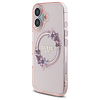 Guess IML Flowers Wreath MagSafe iPhone 16 tok - rózsaszín