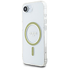 Guess IML Glitter Circle MagSafe iPhone 16e tok - átlátszó