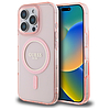 Guess IML Glitter Circle MagSafe tok iPhone 16 Pro Maxhoz - rózsaszín