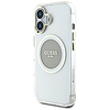 Guess IML Metal Colored Circle Classic Logo MagSafe tok iPhone 16-hoz - szürke