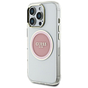 Guess IML Metal Colored Circle Classic Logo MagSafe tok iPhone 16 Pro Maxhoz - rózsaszín
