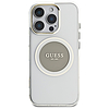 Guess IML Metal Colored Circle Classic Logo MagSafe tok iPhone 16 Próhoz - szürke