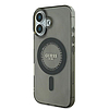Guess IML strasszos MagSafe iPhone 16 Plus tok - fekete
