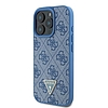 Guess Leather Metal Logo Strass Crossbody tok iPhone 16 Pro Max telefonhoz - kék