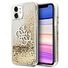 Guess Liquid Glitter 4G nagy logó - iPhone 11 tok arany (GUHCN61LG4GGO)