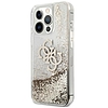 Guess Liquid Glitter 4G nagy logó - iPhone 13 Pro Max tok arany (GUHCP13XLG4GGO)