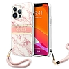 Guess márványszíj - tok iPhone 13 Pro Max készülékhez rózsaszín (GUHCP13XKMABPI)