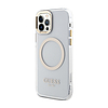Guess Metal Outline MagSafe - tok iPhone 12 / iPhone 12 Pro készülékekhez átlátszó / arany (GUHMP12MHTRMD)