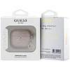 Guess metál Script Charm tok AirPods 4-hez - rózsaszín