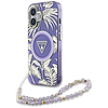 Guess Palm Trees Triangle Pearl Strap MagSafe iPhone 16 tok lila